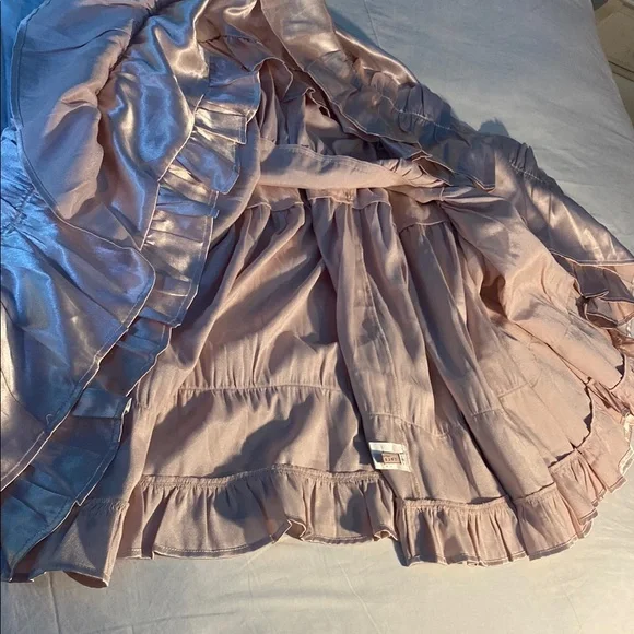 Grace & Lace Brown Gold Bubble Midi Skirt - Picture 3 of 4